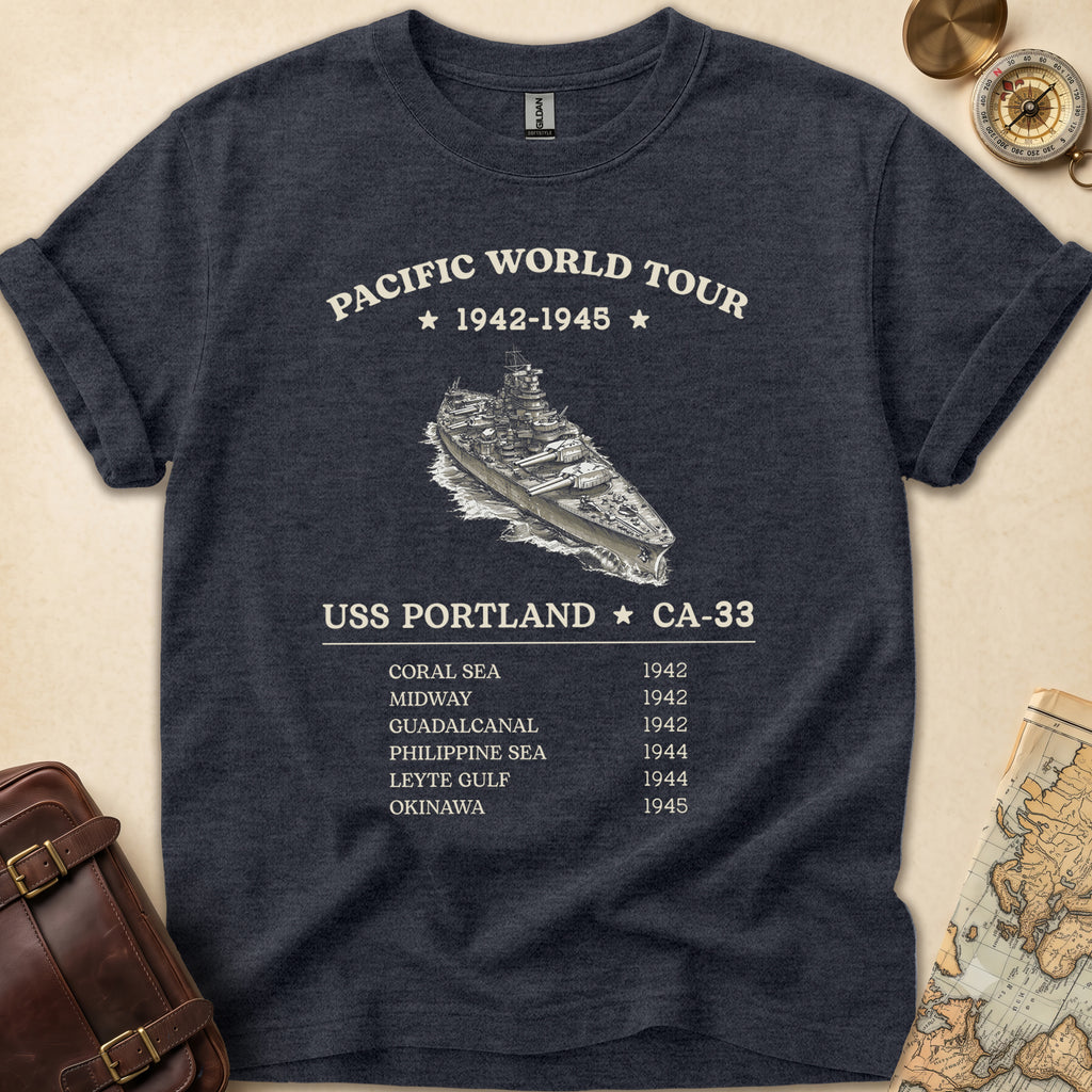 USS Portland Pacific Tour T-Shirt