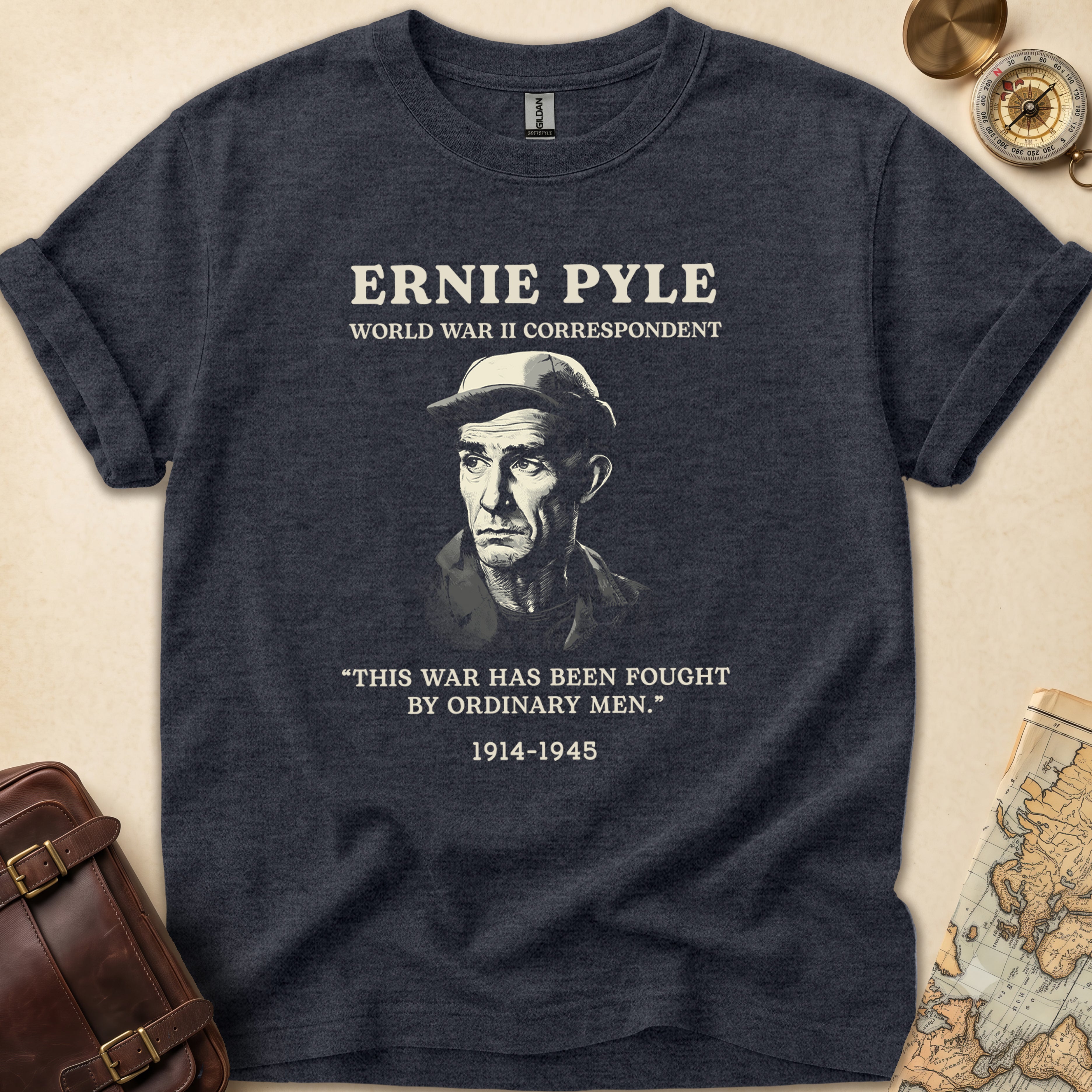 Ernie Pyle WWII Correspondent T-Shirt